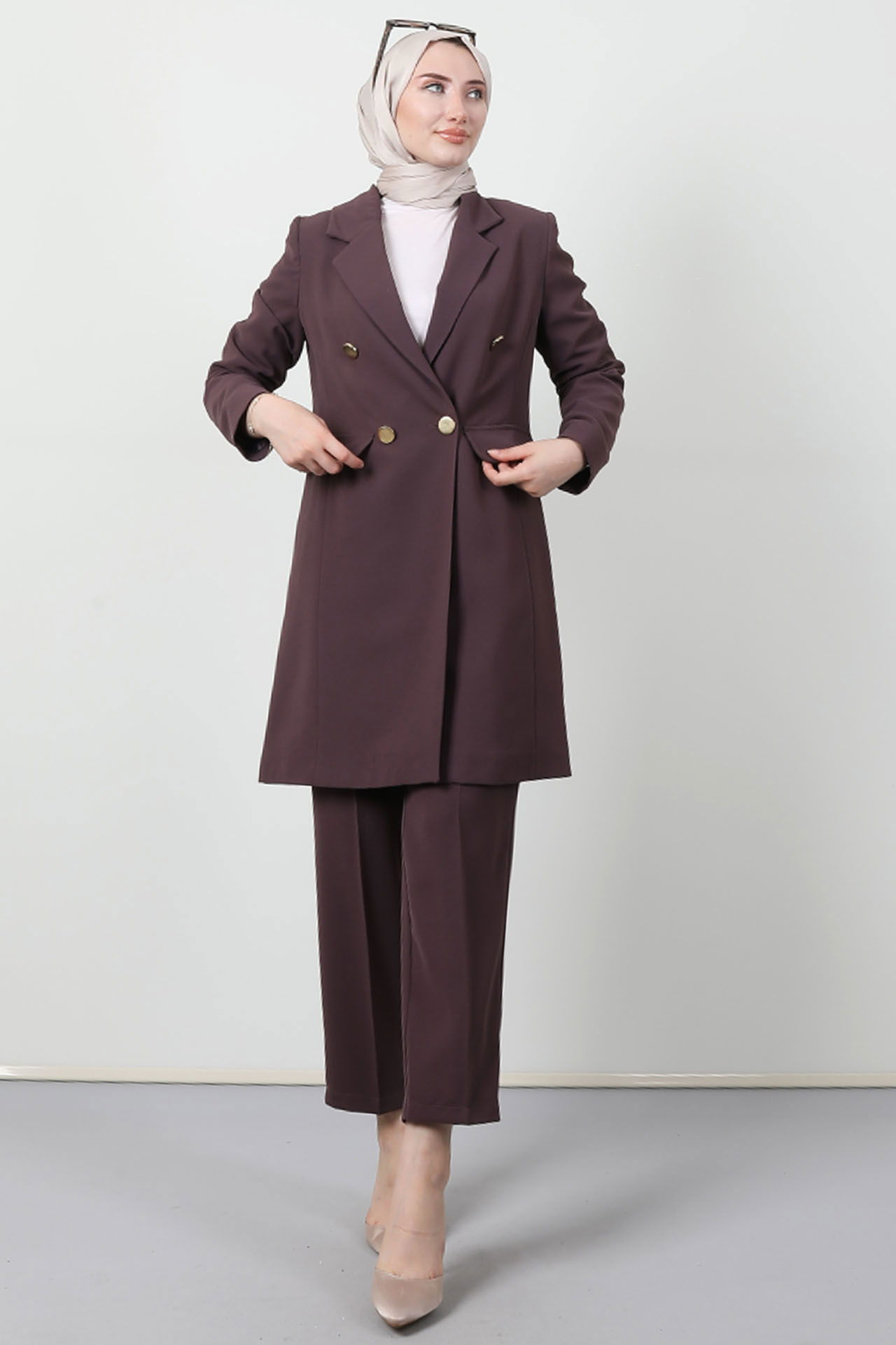 Blazer Ceket Takım Gül Kurusu 