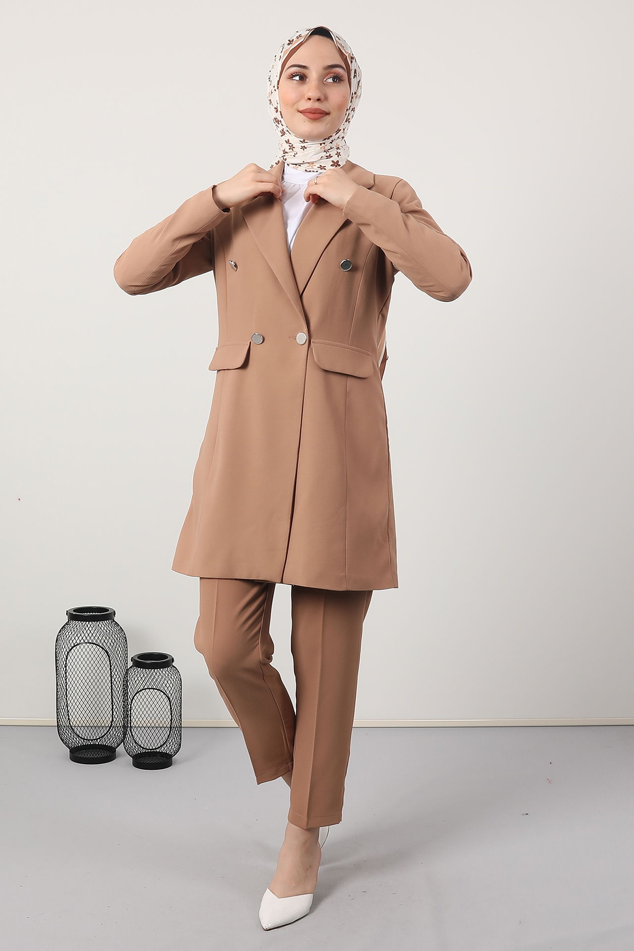 Blazer Ceket Takım Bisküvi 