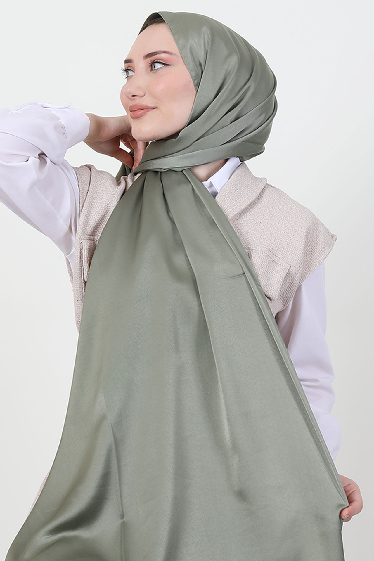 Model Saten Şal Haki - 4