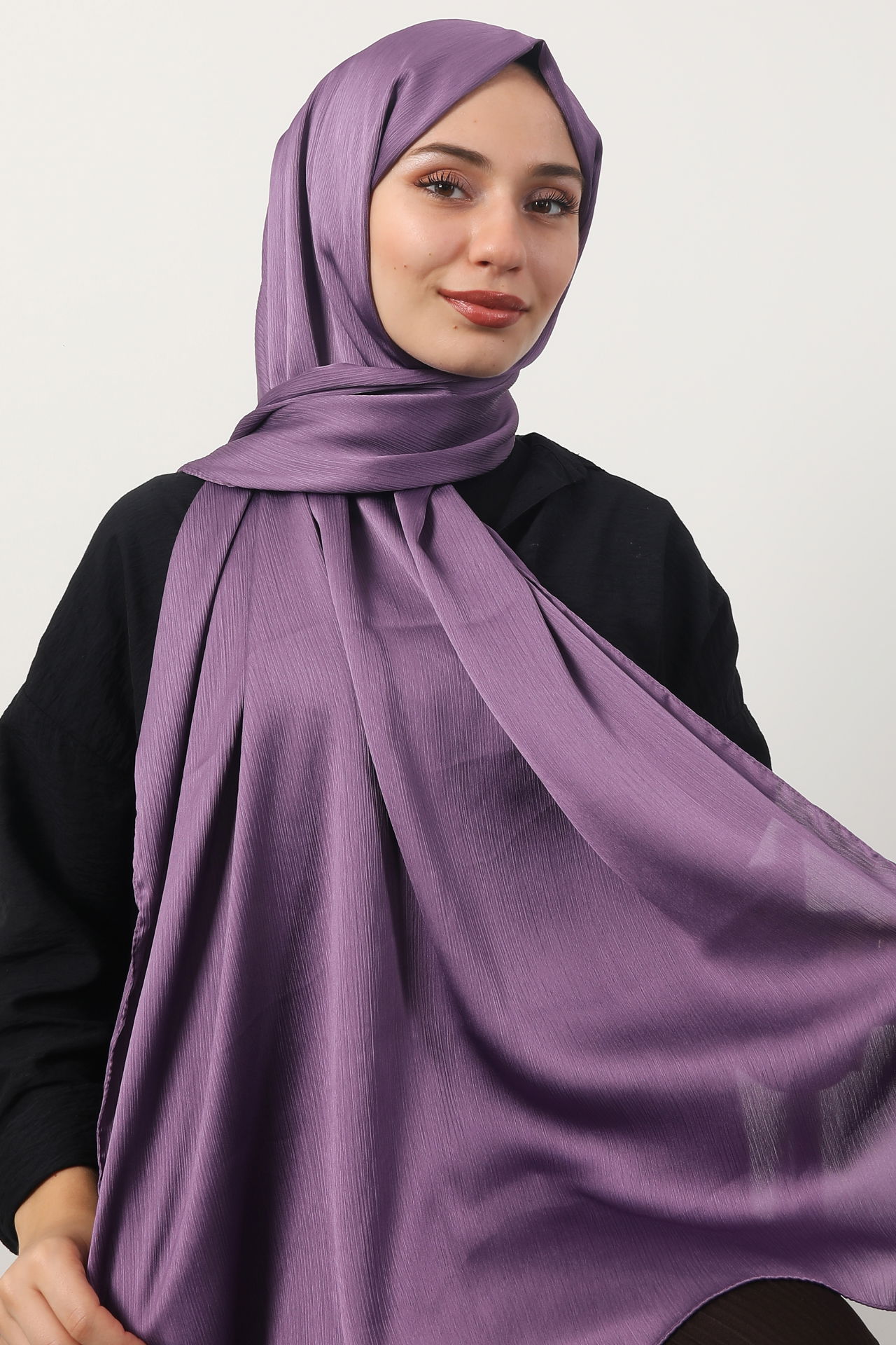 Janjan Şal Koyu Lila - 5