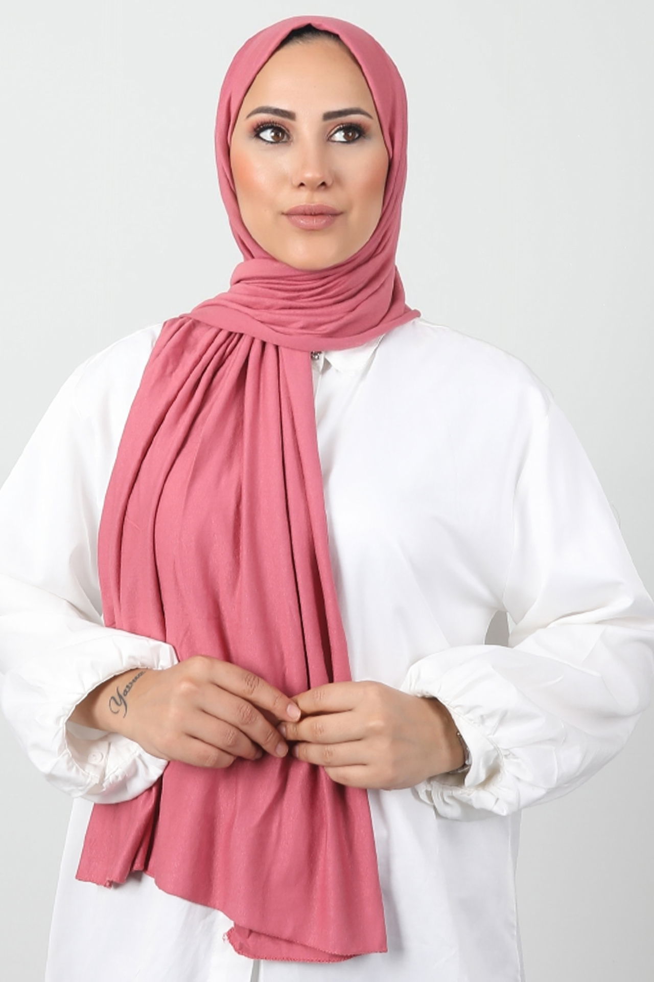 Penye Şal Koyu Pembe 