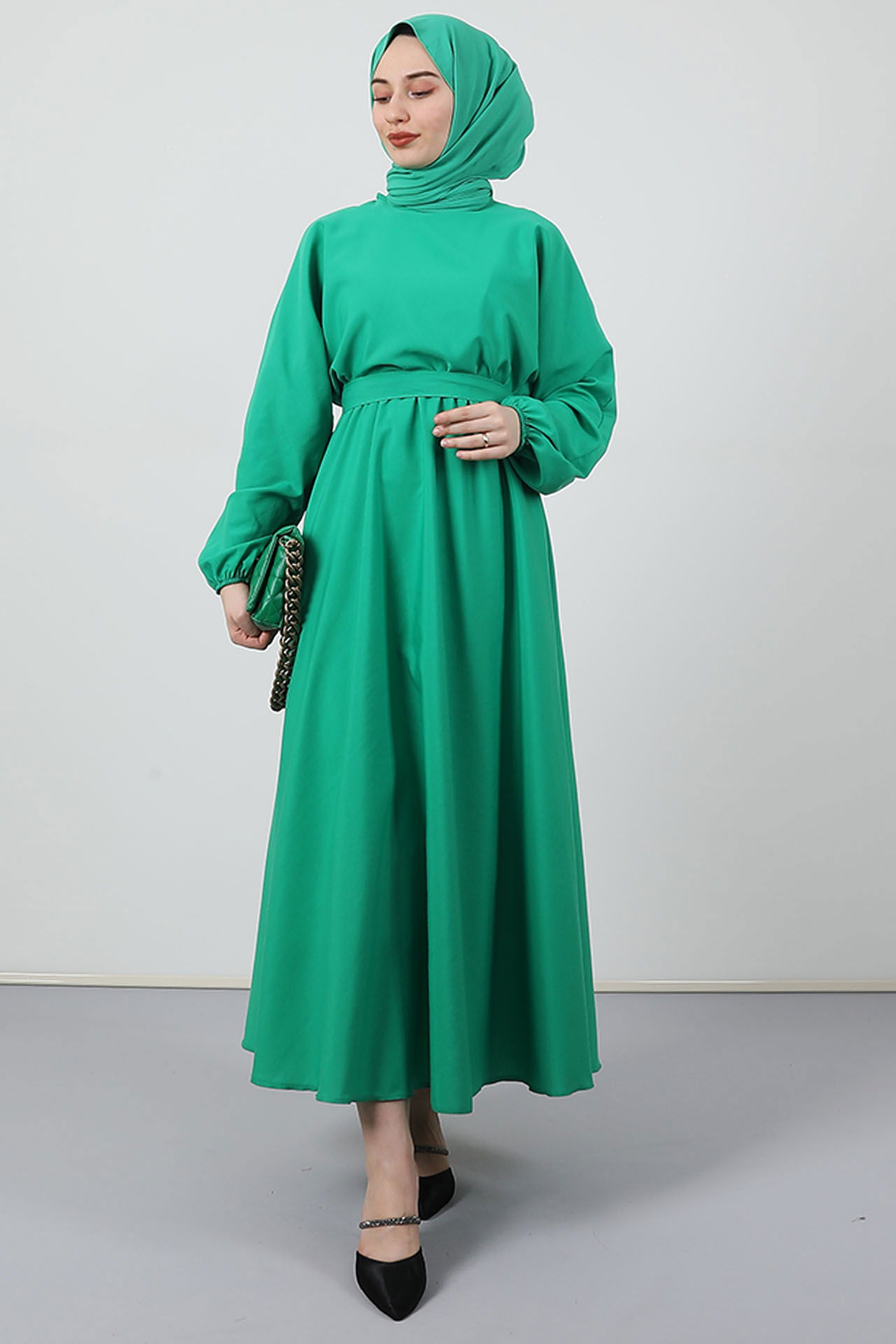 Efil Tesettür Elbise Benetton - 2