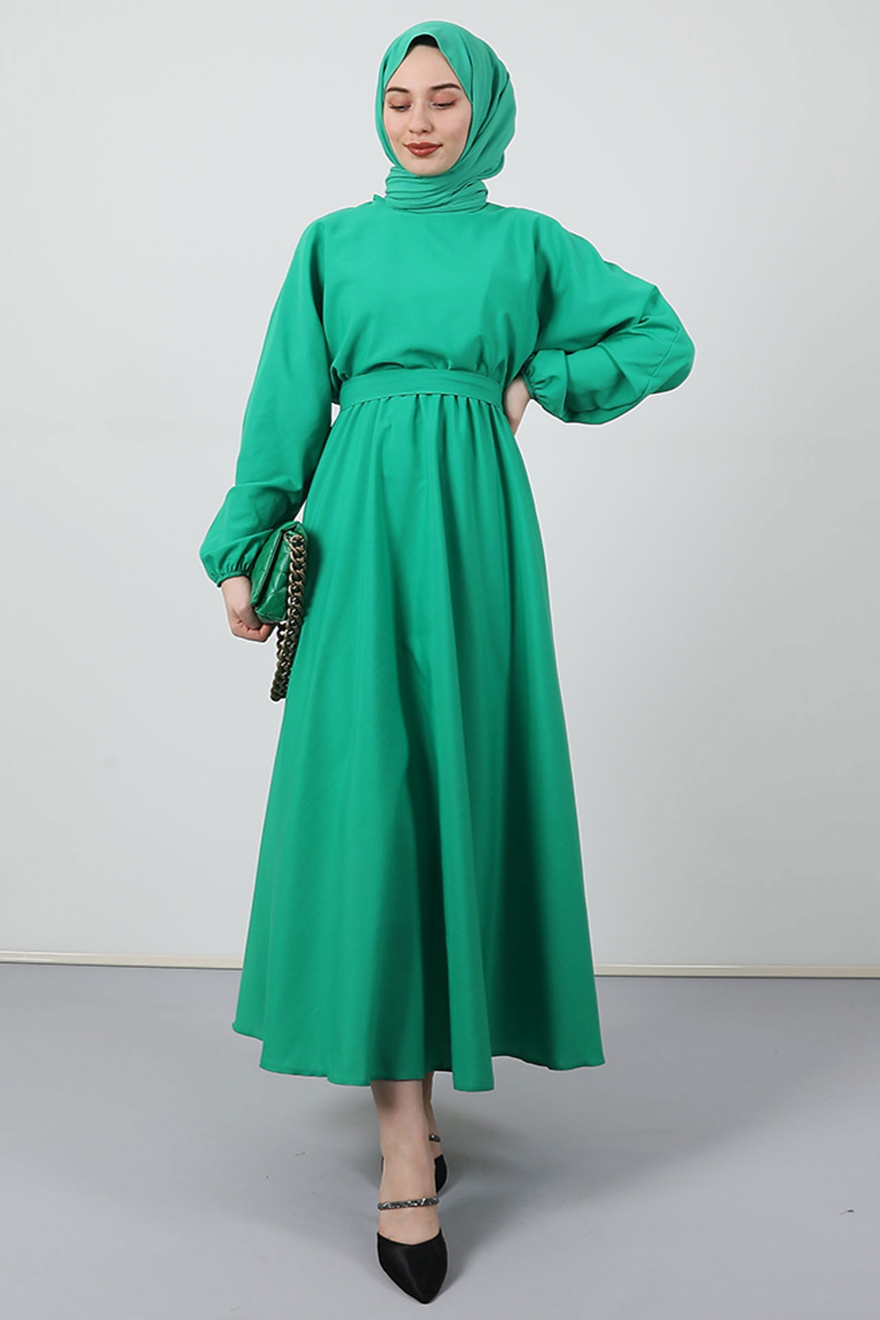 Efil Tesettür Elbise Benetton - 4
