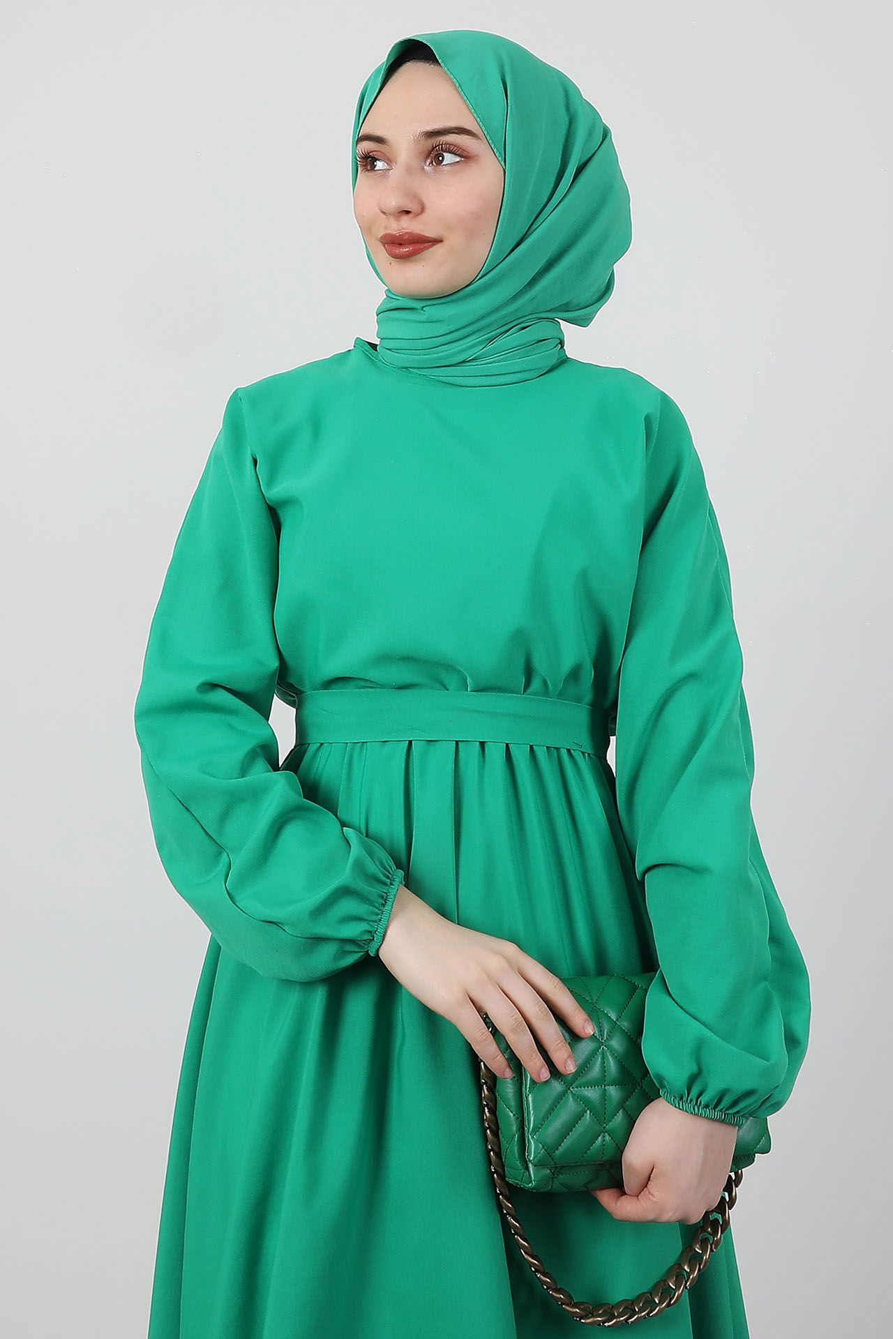 Efil Tesettür Elbise Benetton - 5