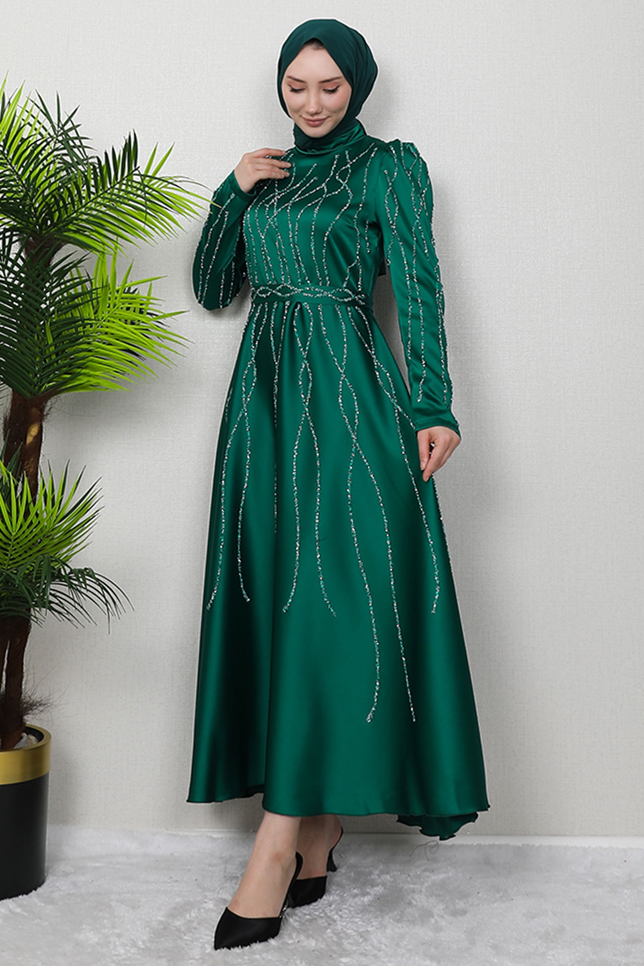 Şeyma Saten Abiye Zümrüt - 3