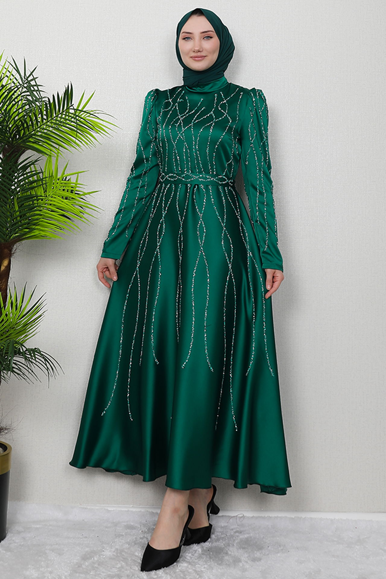 Şeyma Saten Abiye Zümrüt - 4