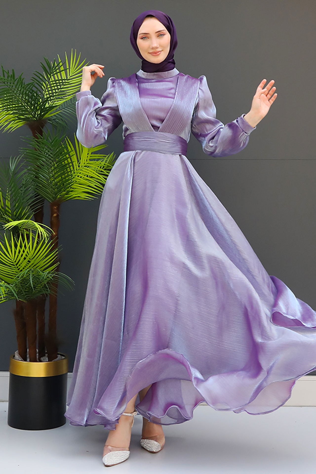 Sultan Prenses Elbise Soft Lila 