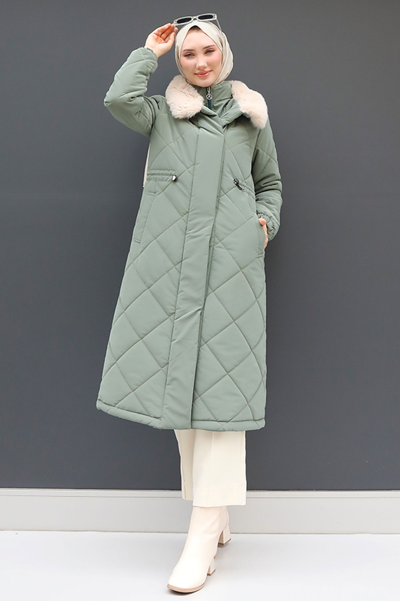Şişme Anorak Mont Açık Mint 
