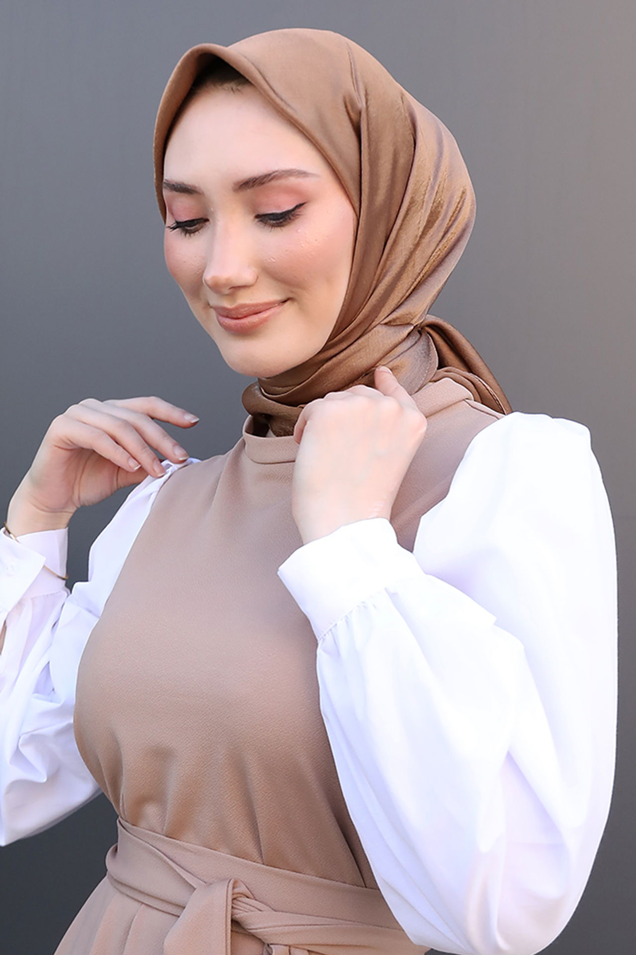 Janjan Eşarp Kahve - 2