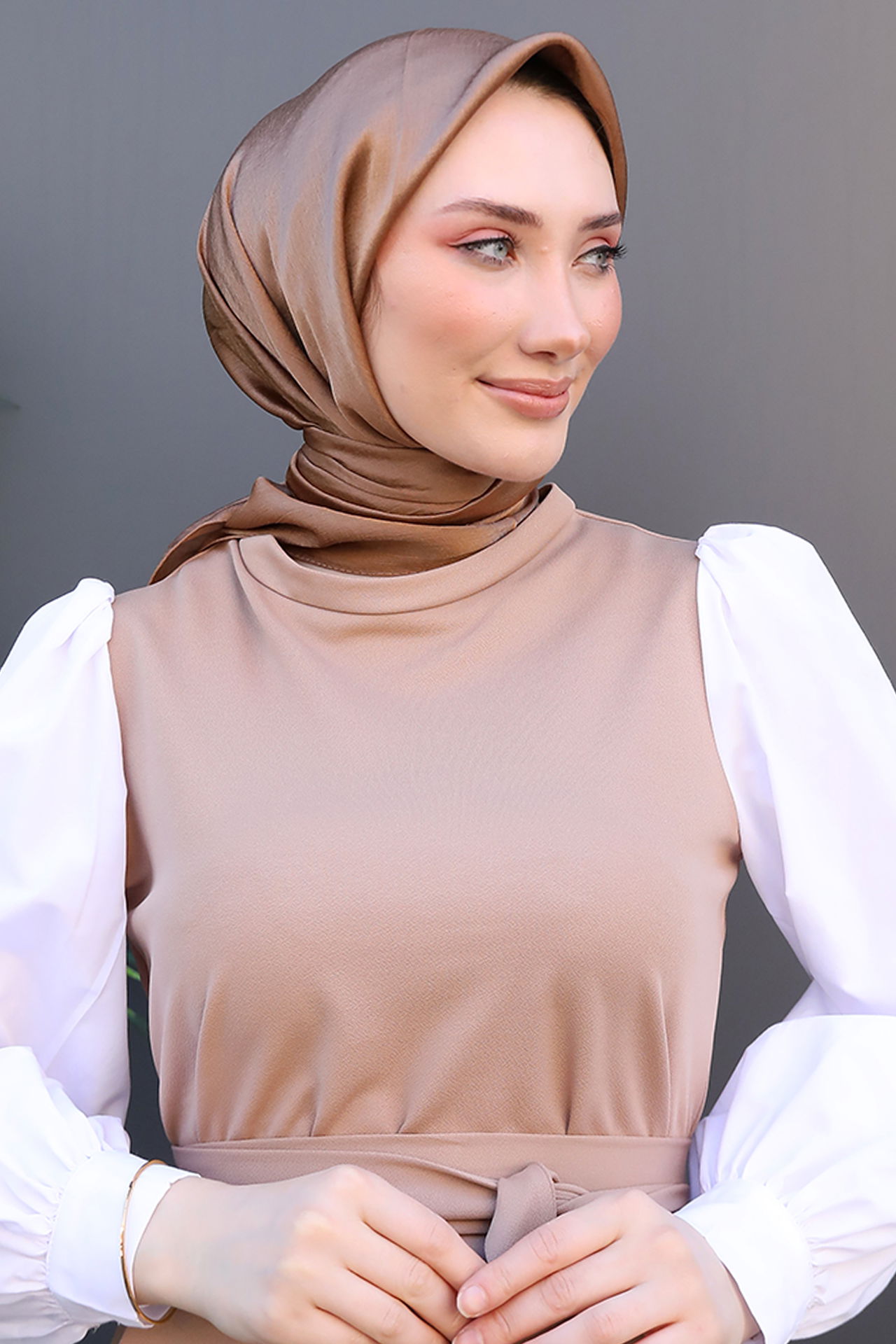 Janjan Eşarp Kahve - 4