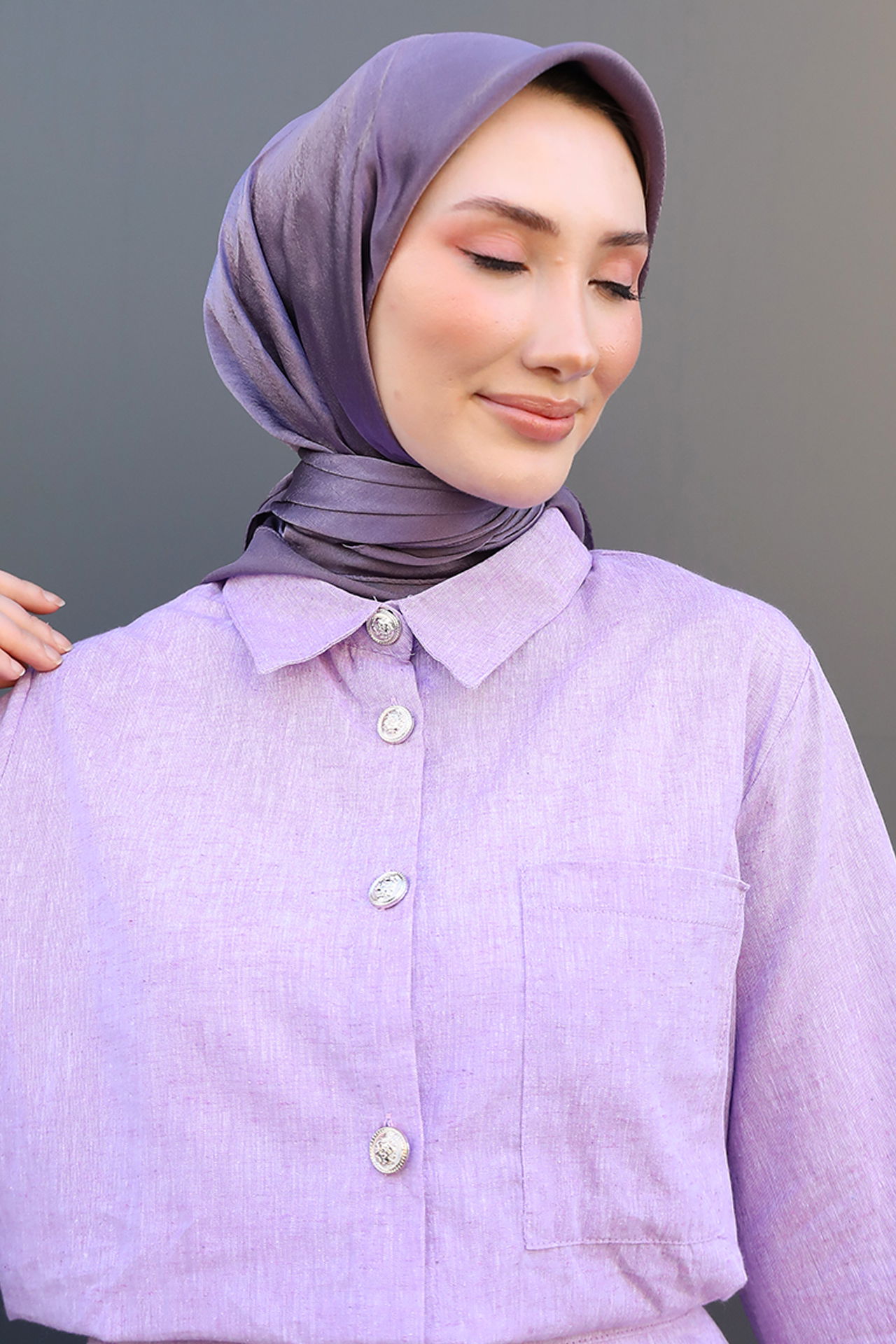 Janjan Eşarp Soft Lila - 4