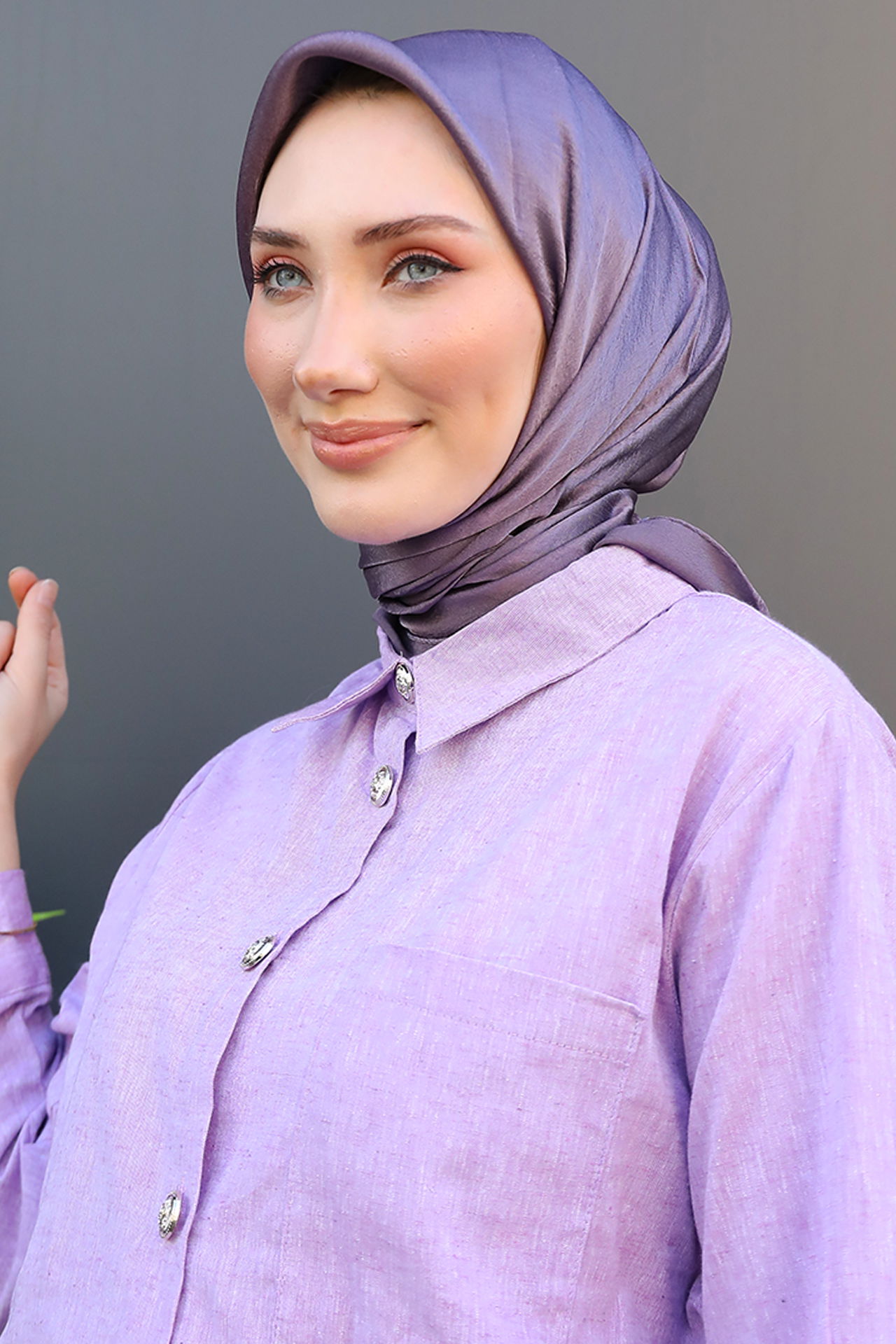 Janjan Eşarp Soft Lila - 5