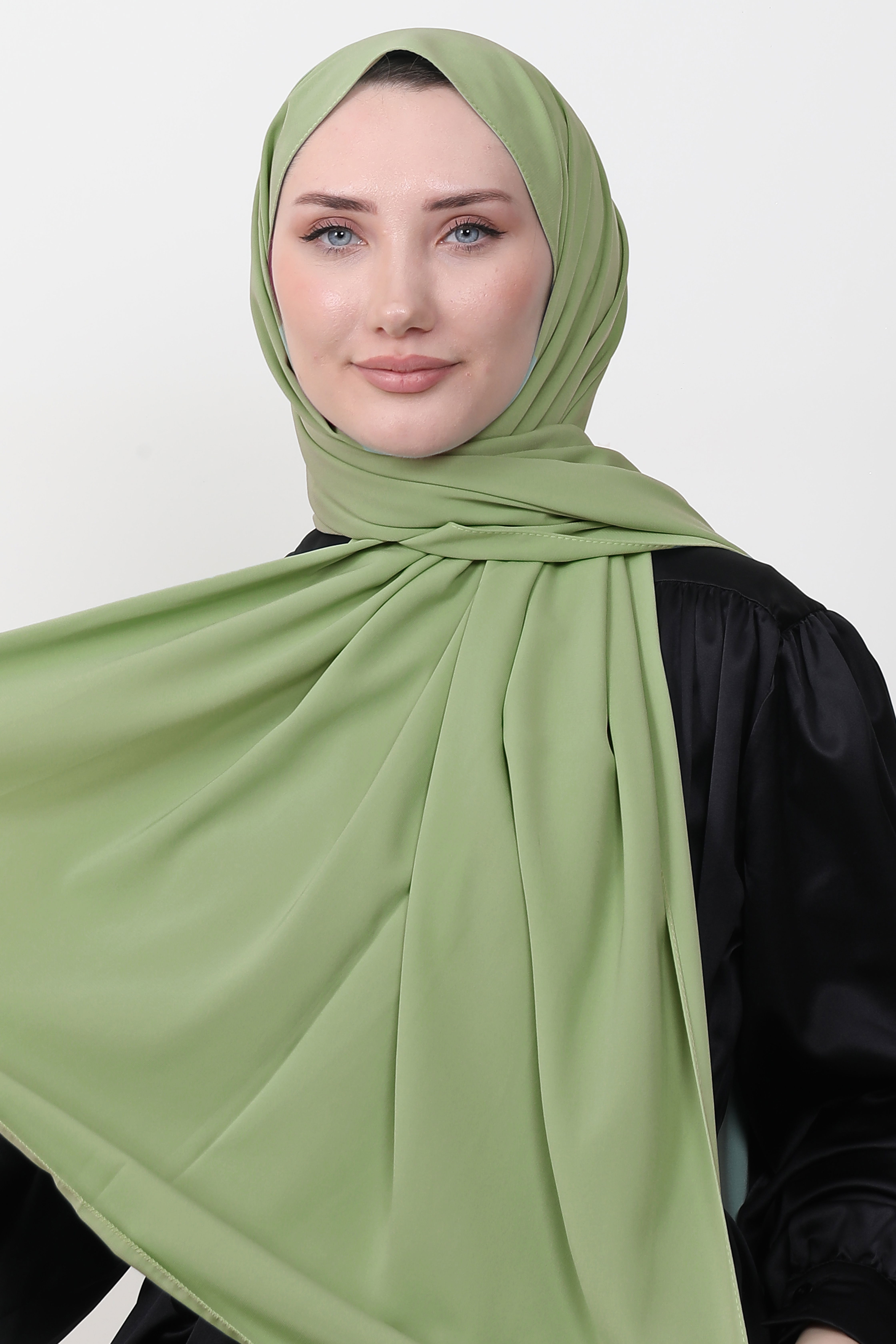 Medine İpeği Şal Yeşil 